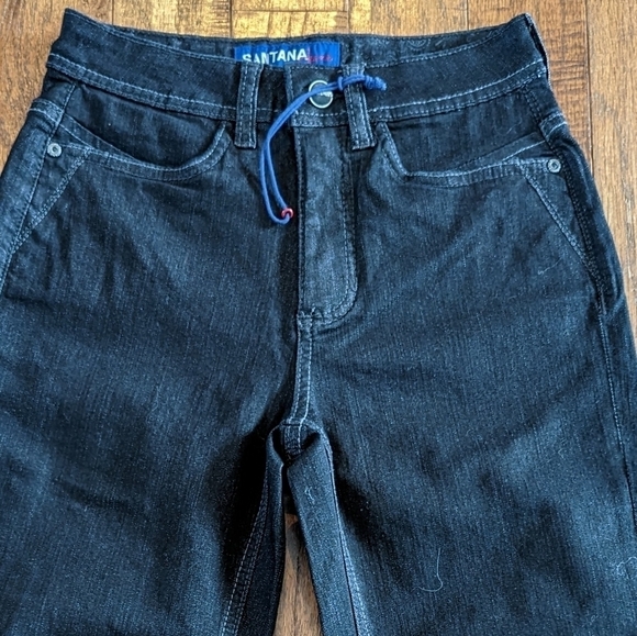 SANTANA Cuffed charcoal Denim Jeans. Size 4 or 6 - Picture 2 of 8